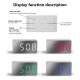 1/2/3/5 LED Digital Clock USB Rechargeable Desktop Temperature Portable Alarm Electronic Ornaments Clocks Living Room White