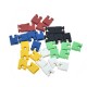 100PCS Pitch jumper shorted cap & Headers & Wire Housings 2.54MM SHUNT Black yellow white green red blue