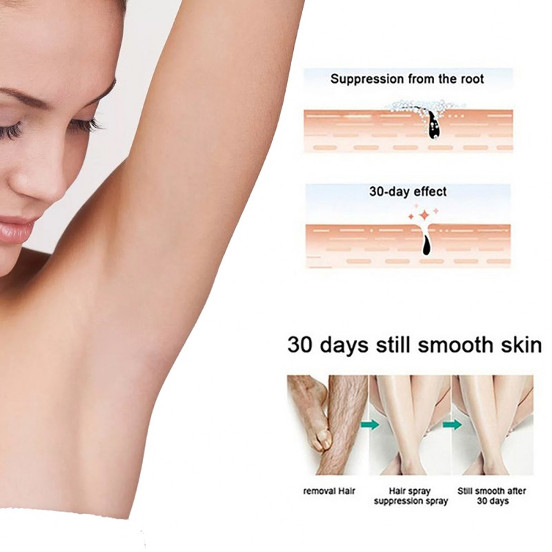 10/20/30ml Powerful Hair Removal Spray Super Natural Painless Permanent Hair Remover for Women Men Whole Body Depilatory Cream