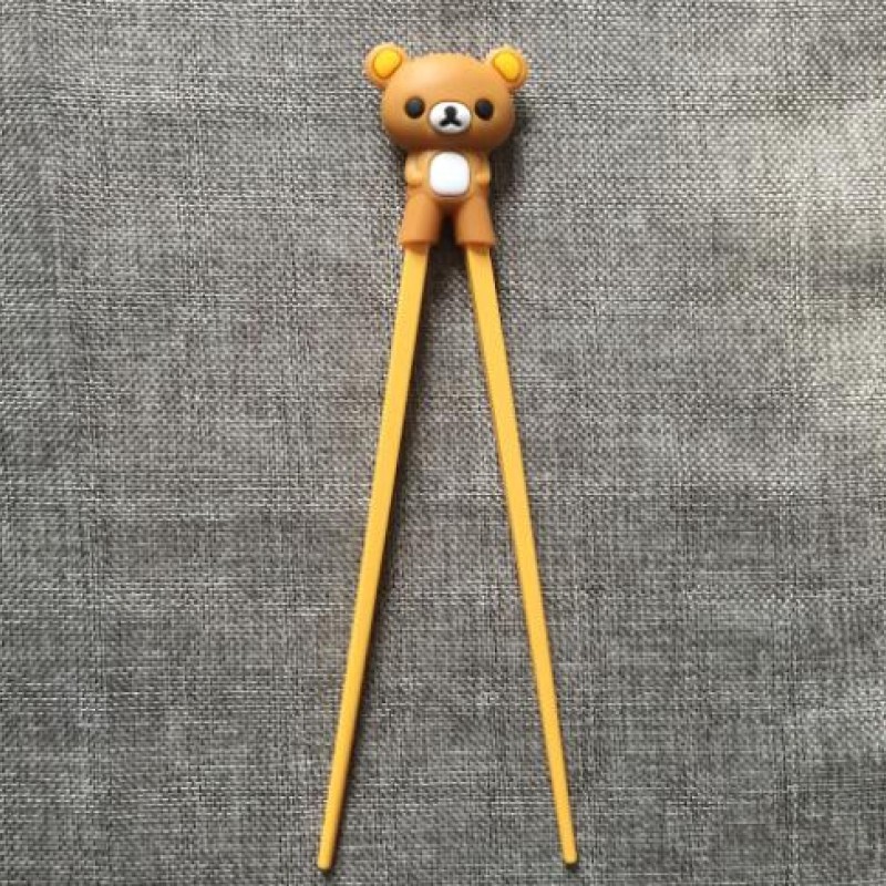 1 Pair Multi Color Cute Bear Panda Cat Learning Training Chopsticks For Kids Children Chinese Chopstick Learner Gifts