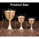 1 Pcs Brass Chalice Cup Wine Goblet Brass Drinking Glasses Beverage Tumbler Cups Lamp Holder Metal Liquor Tumbler for Party Home