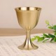 1 Pcs Brass Chalice Cup Wine Goblet Brass Drinking Glasses Beverage Tumbler Cups Lamp Holder Metal Liquor Tumbler for Party Home