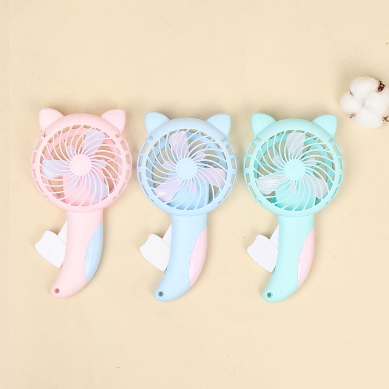 Summer Mini Cooling Air Conditioner Hand Pressed Small Fan Dormitory Student Mini Portable Handheld Manual Kids Children Fan