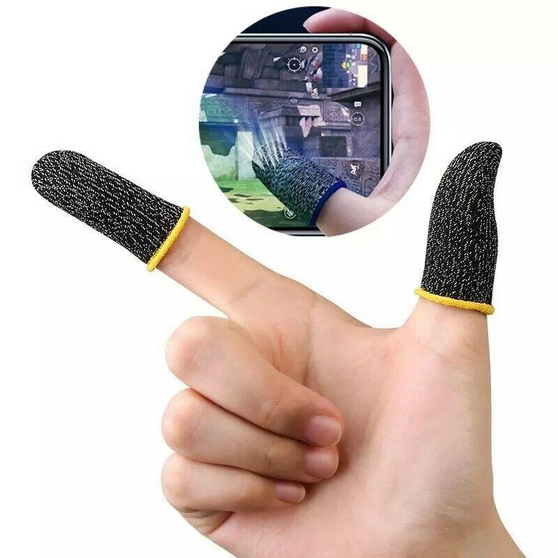 1 Pair Super Thin Gaming Finger Sleeve Breathable Fingertips For Pubg Mobile Games Accessories Tools